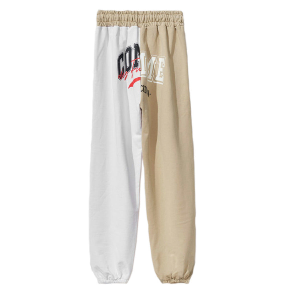 Comme Des Fuckdown Two-Tone Sweatpants With Drawstring And Side Pockets — view 2