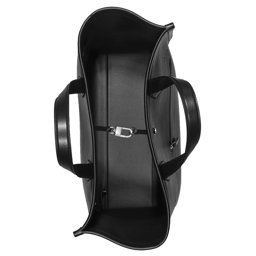 Montblanc Leather Tote Bag In Pelle Black — view 5