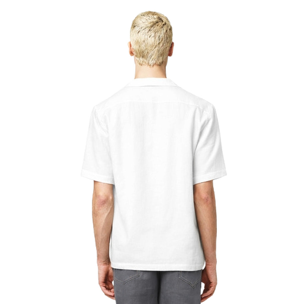 Alpha Studio Linen Shirt White — view 2