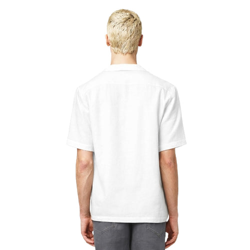 Alpha Studio Linen Shirt White — view 2