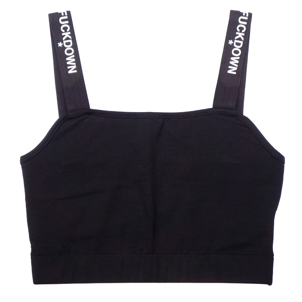 Comme Des Fuckdown Cotton Top Elastico Logato Black — view 2
