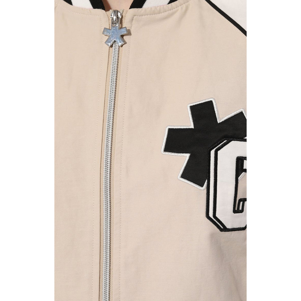 Comme Des Fuckdown Cotton Bomber All-Zip Beige — view 4