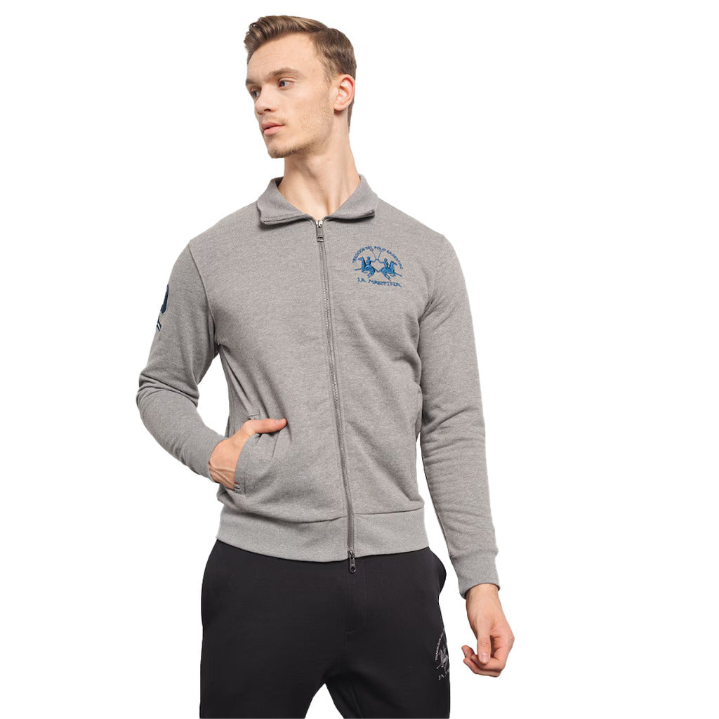 La Martina Cotton Man Fleece Brushed Heat Grey — view 4
