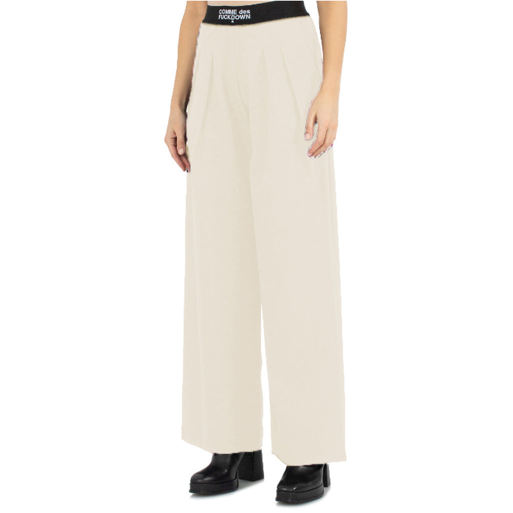 Comme Des Fuckdown Trousers Palazzo Beige — view 4