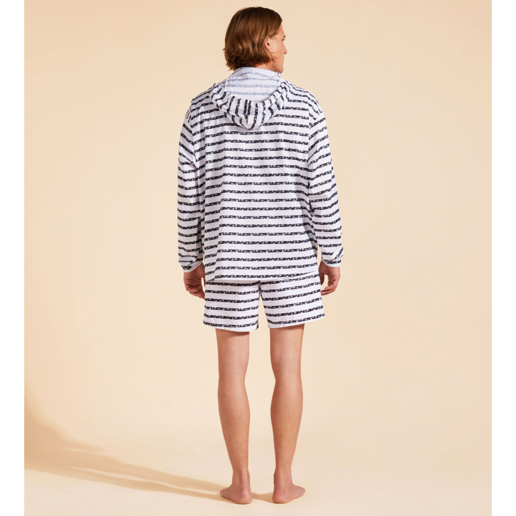 Vilebrequin Polyester Striped Turtle Round Micro Jacket — view 4