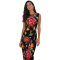Dolce & Gabbana Dress Smanicato Floreale Black