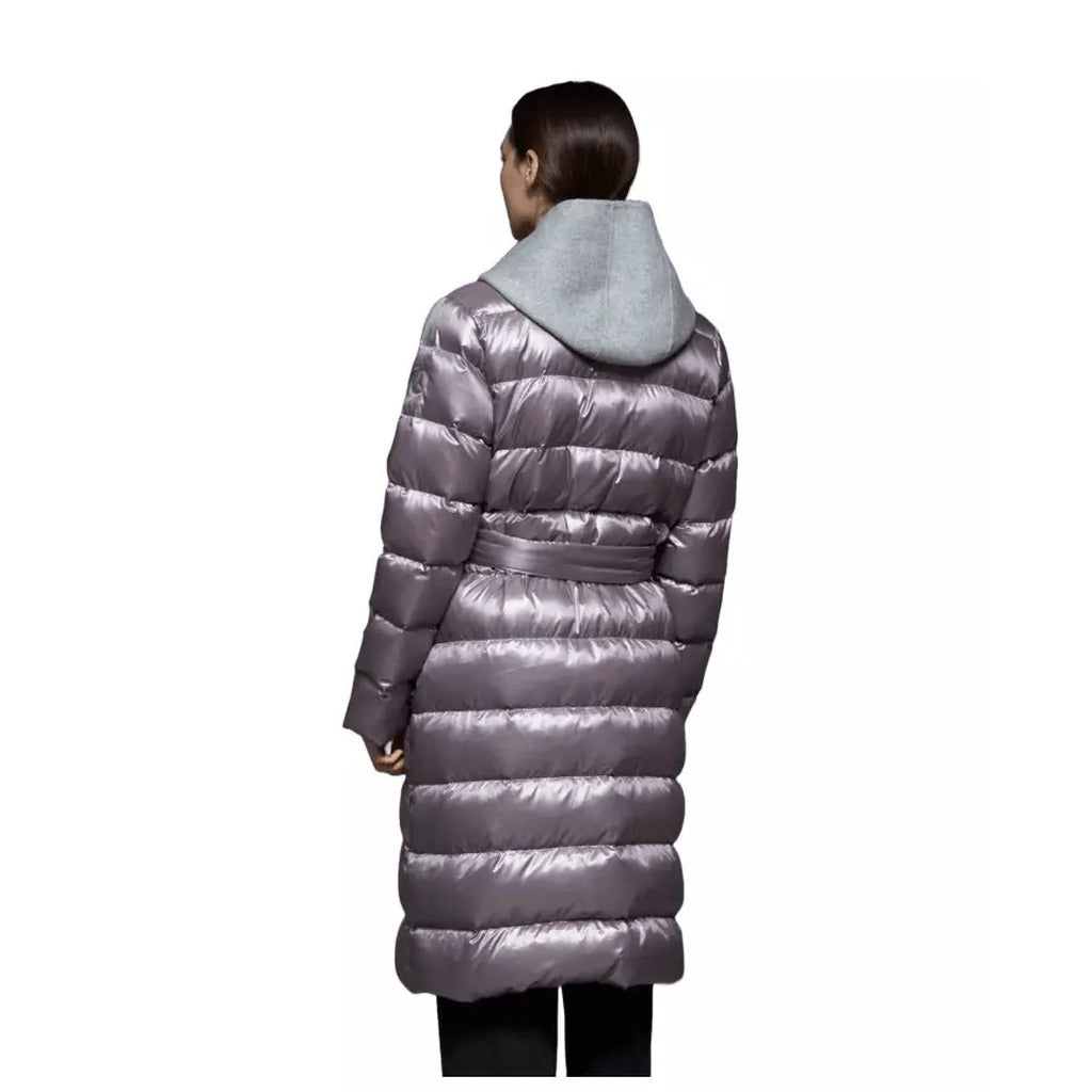 People Of Shibuya Wool Long Quilted Down Jacket In Ultralight Technical — view 2