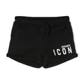 Dsquared2 Cotton Shorts Icon Neri