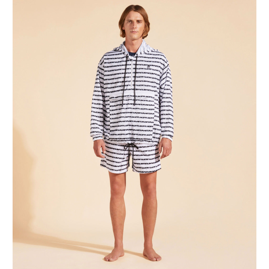 Vilebrequin Polyester Striped Turtle Round Micro Jacket — view 3