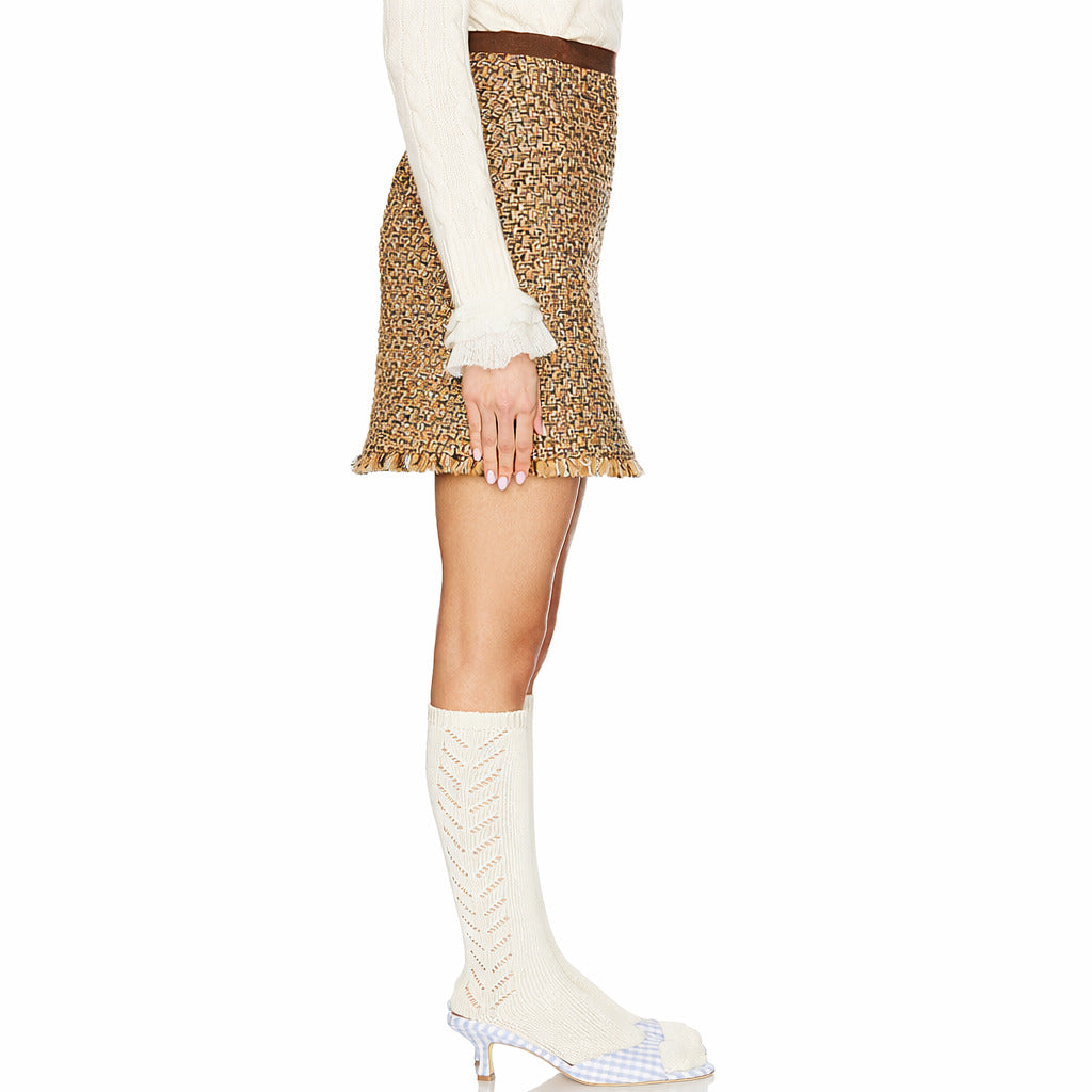 Valentino Garavani Skirt Brown — view 4