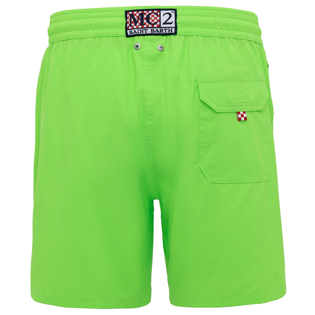 Mc2 Saint Barth Polyester Swim Shorts Green — view 2