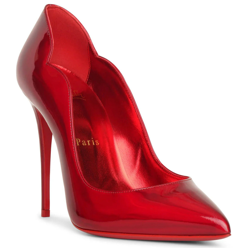 Christian Louboutin Leather Heels Red — view 3