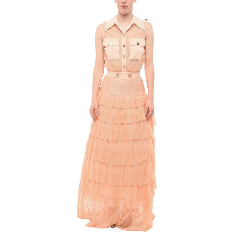 Elisabetta Franchi Red Carpet Chemisier A Balze