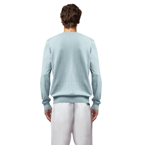 Alpha Studio Cotton Sweater Ice Blue Light Blue — view 2