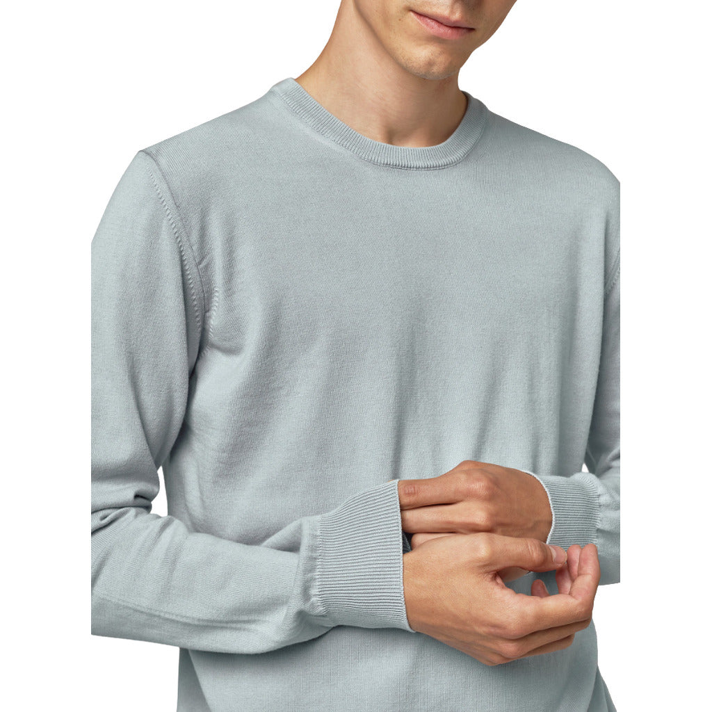 Alpha Studio Cotton Sweater Ice Blue Light Blue — view 3
