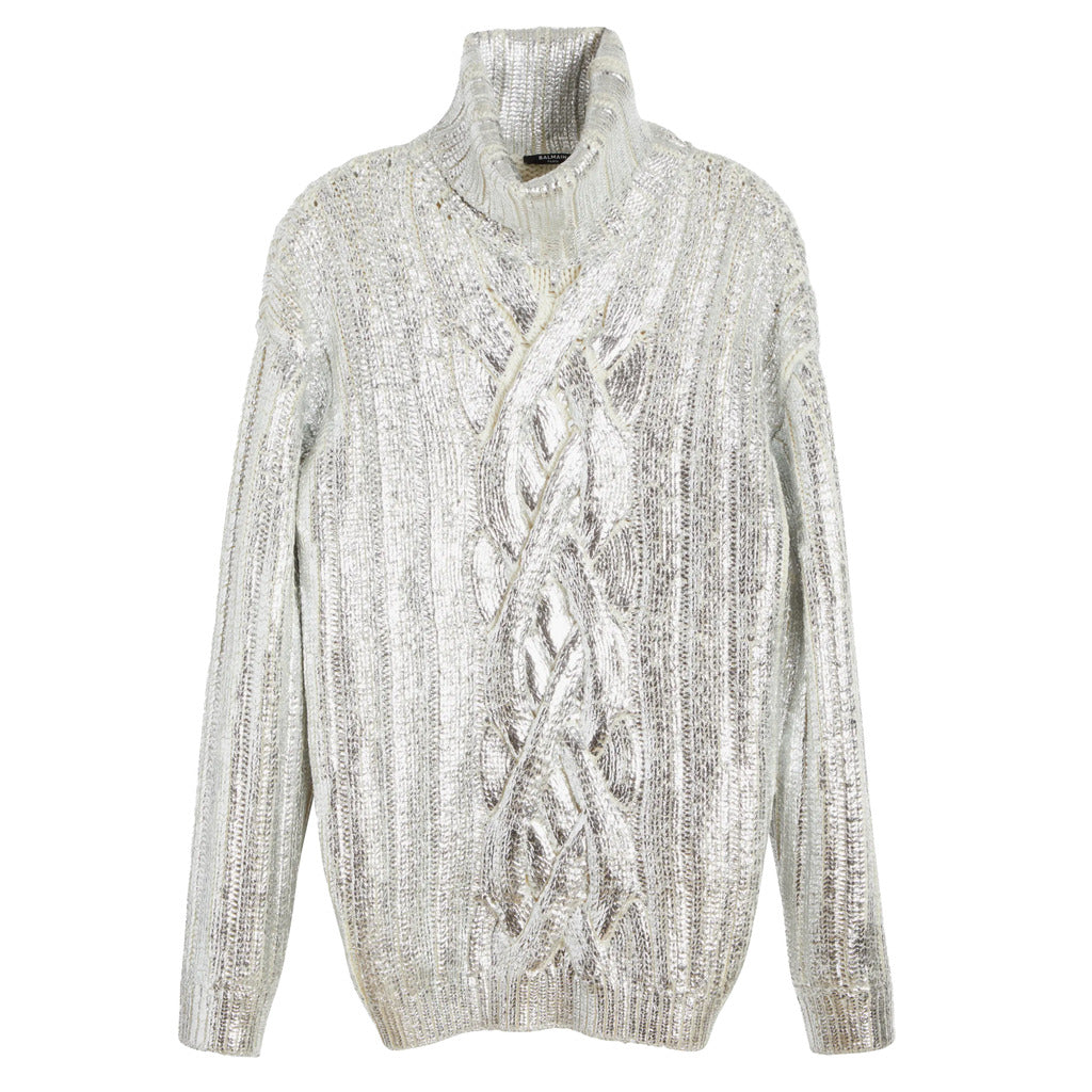 balmain - Sweaters - wh0kh005-k048-silver