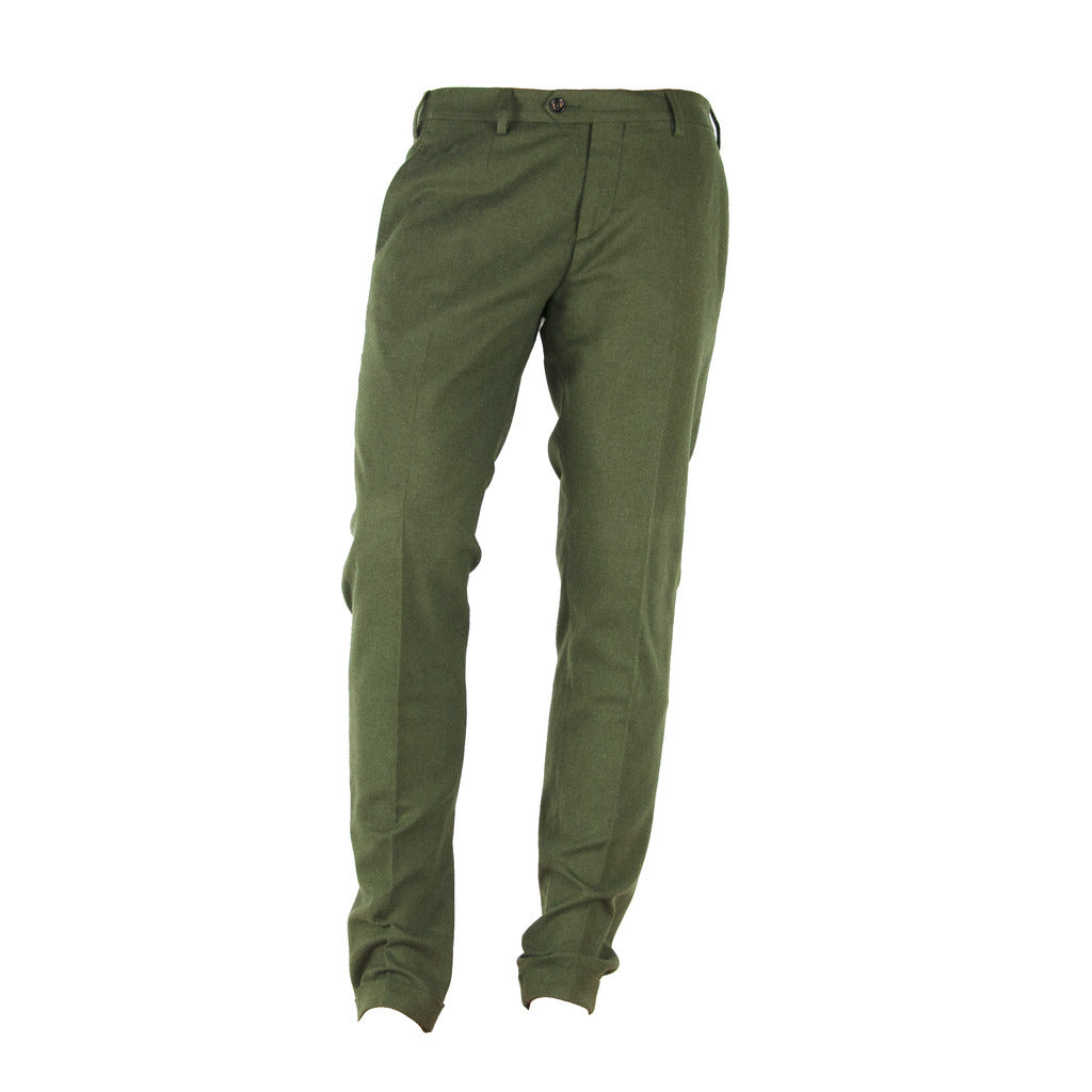 100% Milano Cotton Trousers Green