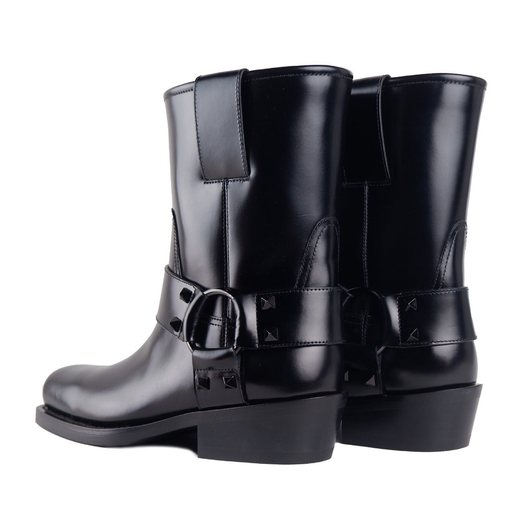 Valentino Garavani Calfskin Boots Black — view 3