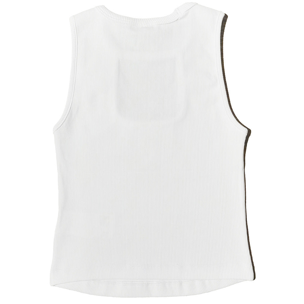 Comme Des Fuckdown Cotton Top In Costina Bianco White — view 2