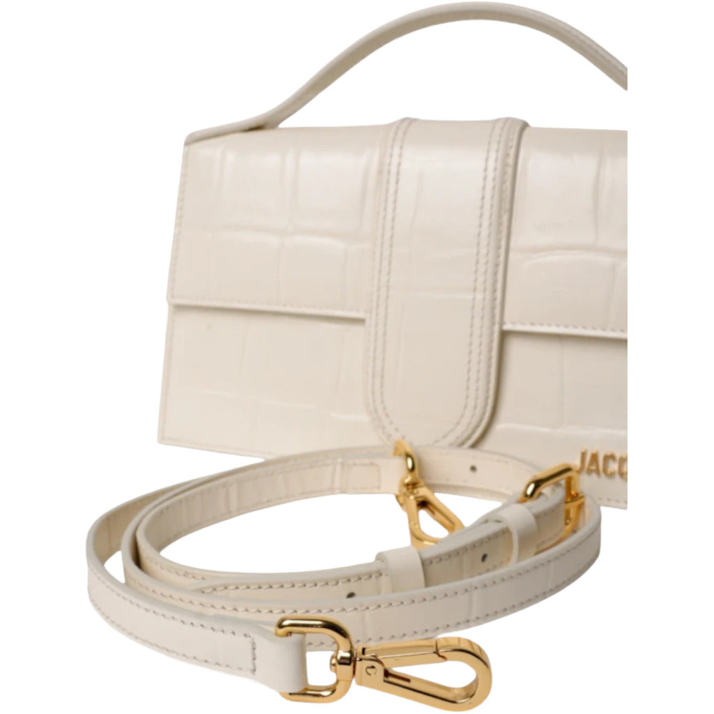 Jacquemus canvas Leather Shoulder Bag White — view 2