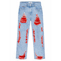 Fifty Made Jeans Strappati Blu Blue