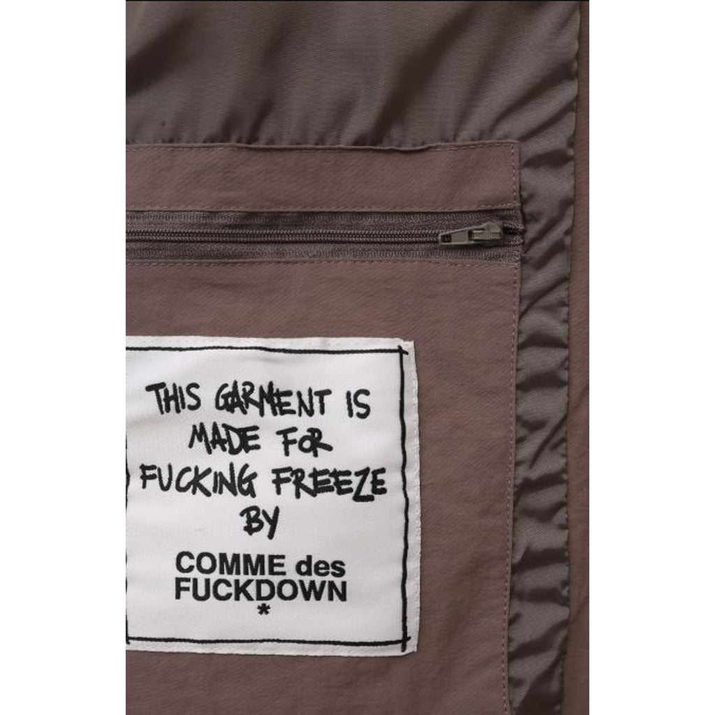 Comme Des Fuckdown Nylon Jacket Mud Grey — view 5