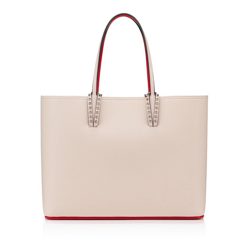 Louboutin Calfskin Cabata Large Leche Beige