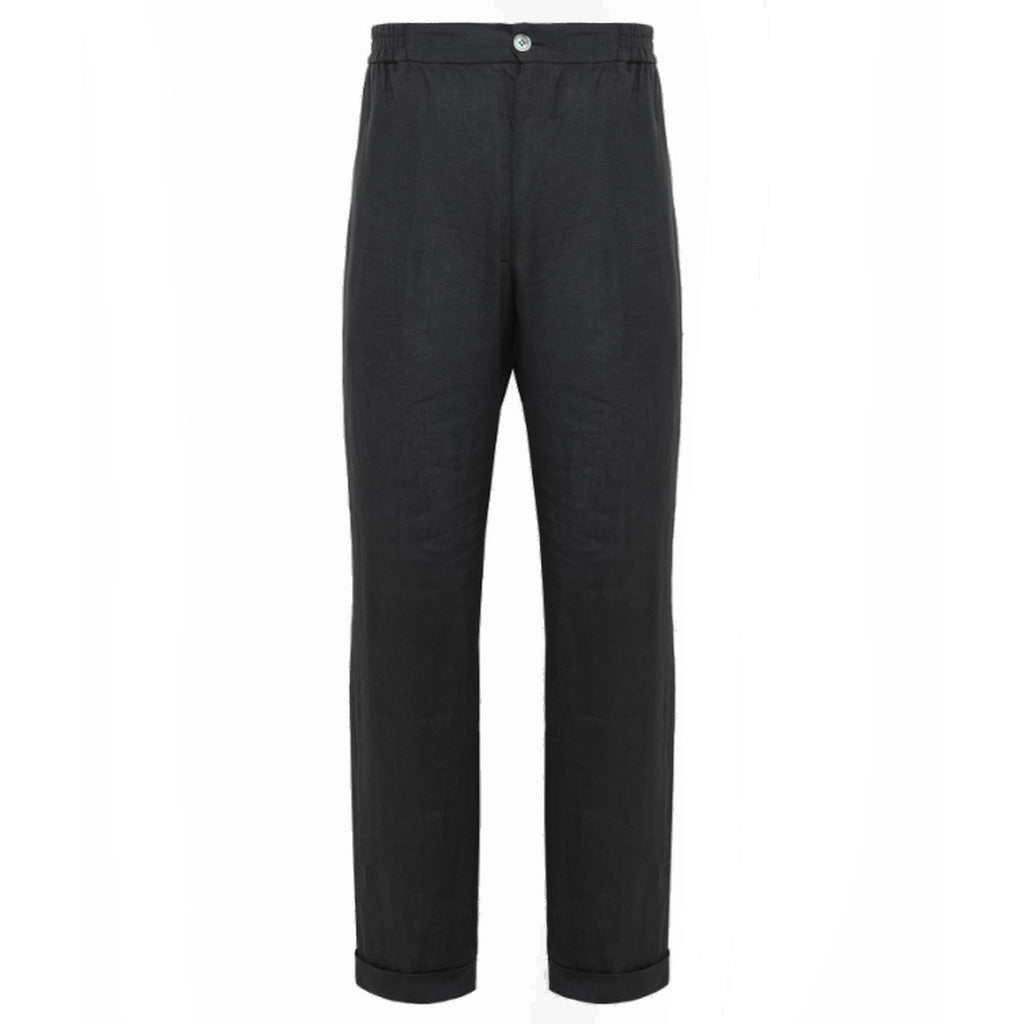 Alpha Studio Linen Trousers Grey — view 2