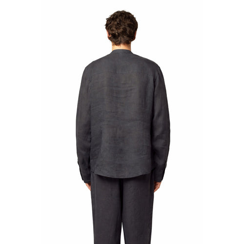 Alpha Studio Shirt Navetta Linen Grey — view 2