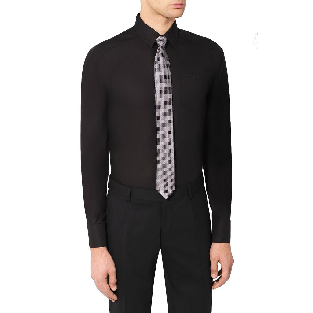 Dolce & Gabbana Cotton Shirt Gold Nera Black — view 3