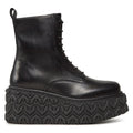 Patrizia Pepe Calfskin Stivaletti Pelle Con Zeppa Black