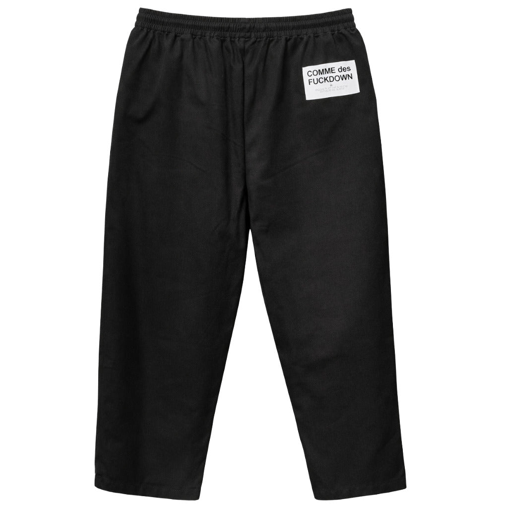 Comme Des Fuckdown Trousers Neri Coulisse Black — view 2
