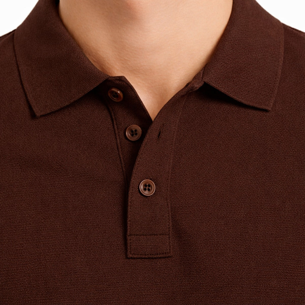 alpha studio - Polo - au-1371b-marrone