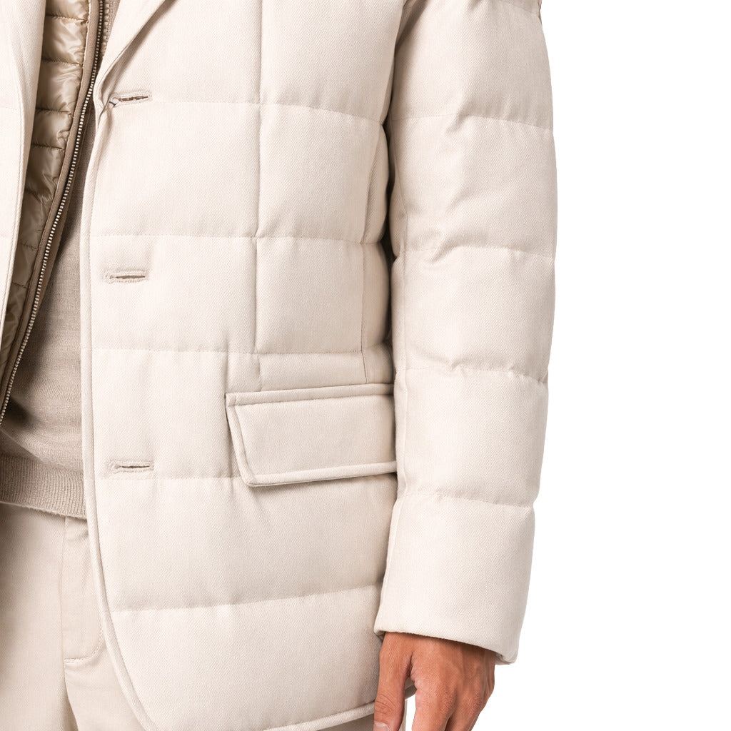 Herno light beige padded jacket, beige