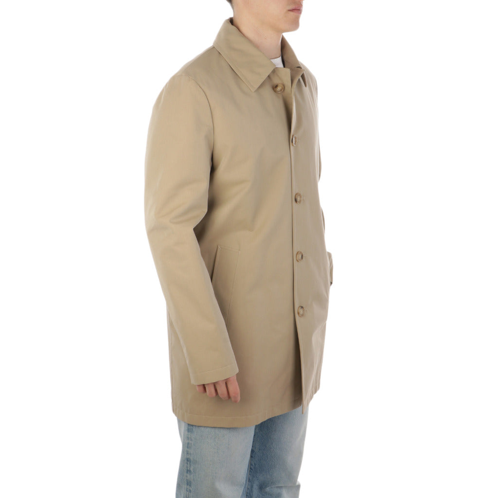 Aquascutum Men'S Cotton Blend Lined Raincoat — view 3