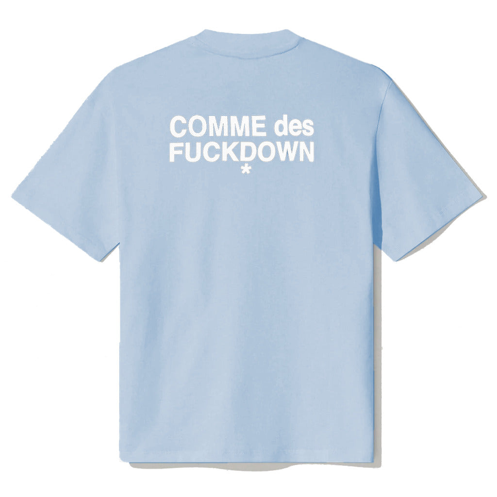 Comme Des Fuckdown Top Sky Blue Light Blue — view 2