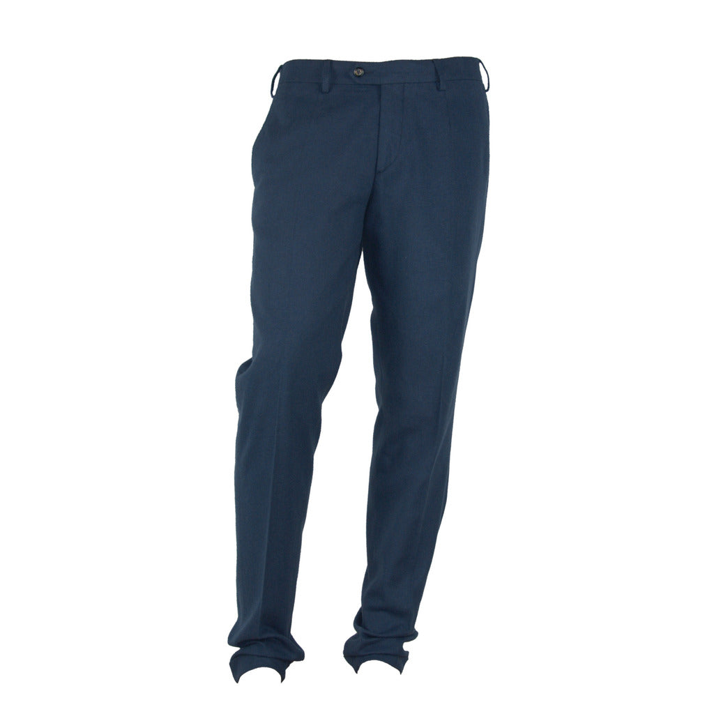 100% Milano Cotton Trousers Blue