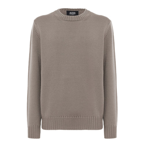 Alpha Studio Crewneck Longsleeve Cashmere