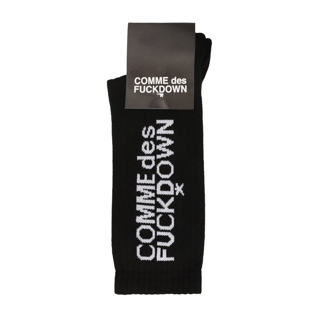 Comme Des Fuckdown Cotton Socks Black — view 2