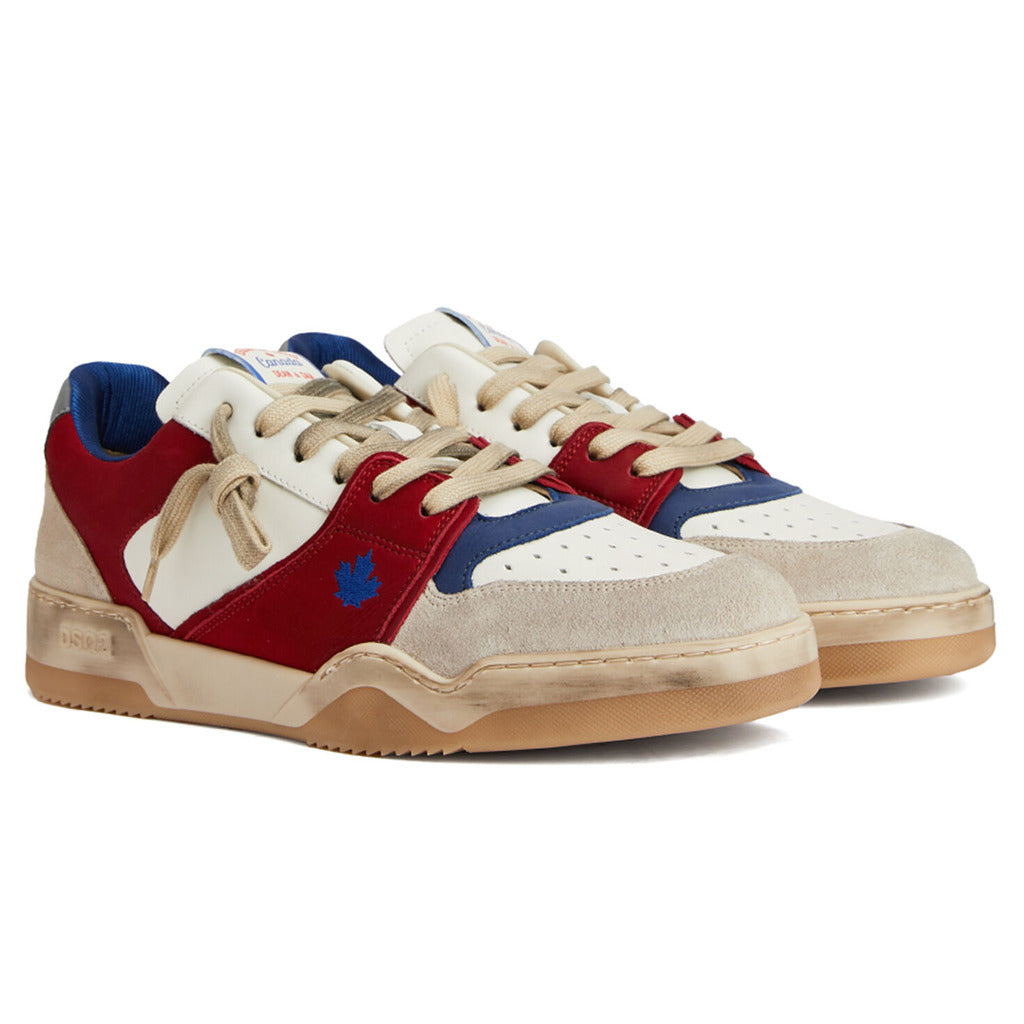 Dsquared2 Suede Spiker Sneaker Red — view 3