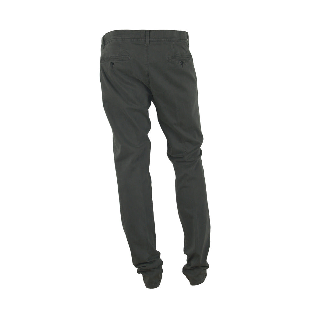 100% Milano Cotton Trousers Grey — view 2