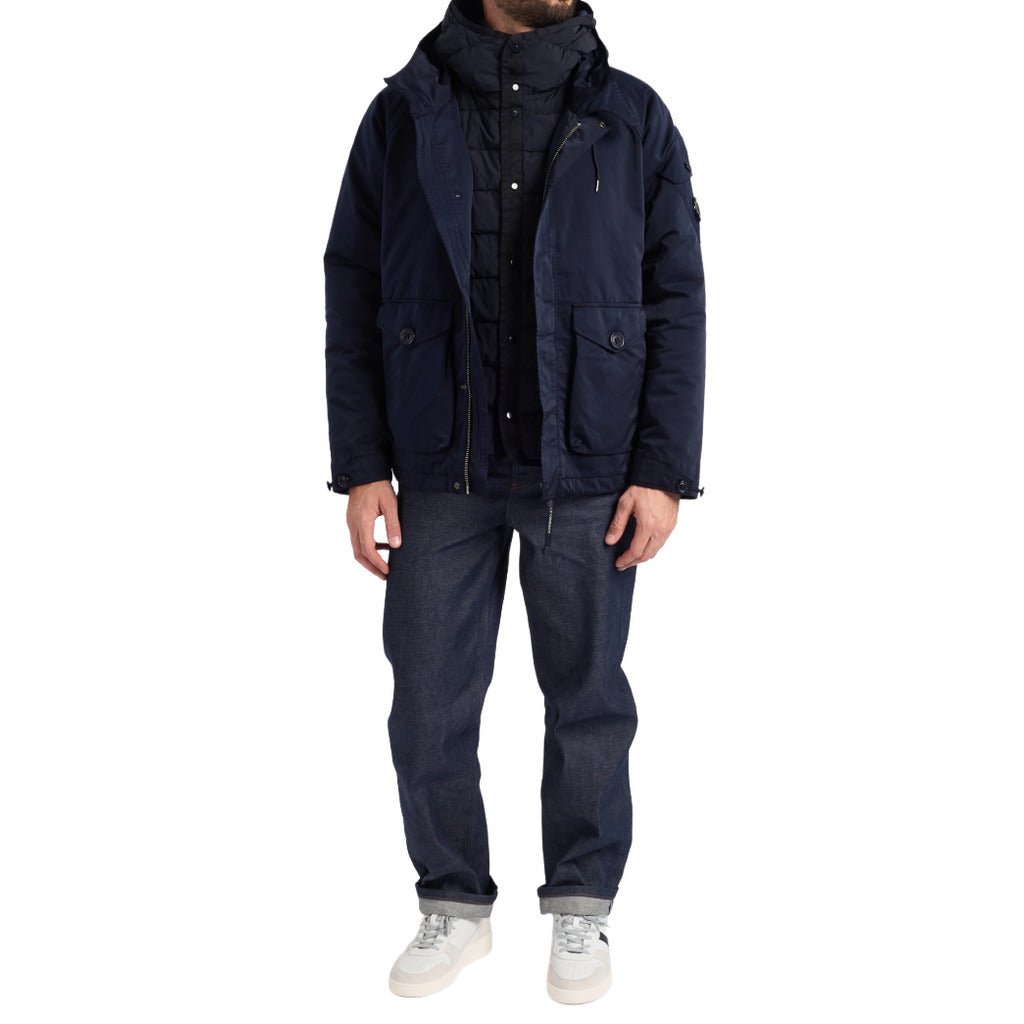 C.P. Company Polyester Medium Jacket Micro Kei Blue — view 2