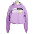 Comme Des Fuckdown Short Hooded Sweatshirt With Gathered And Stretchy