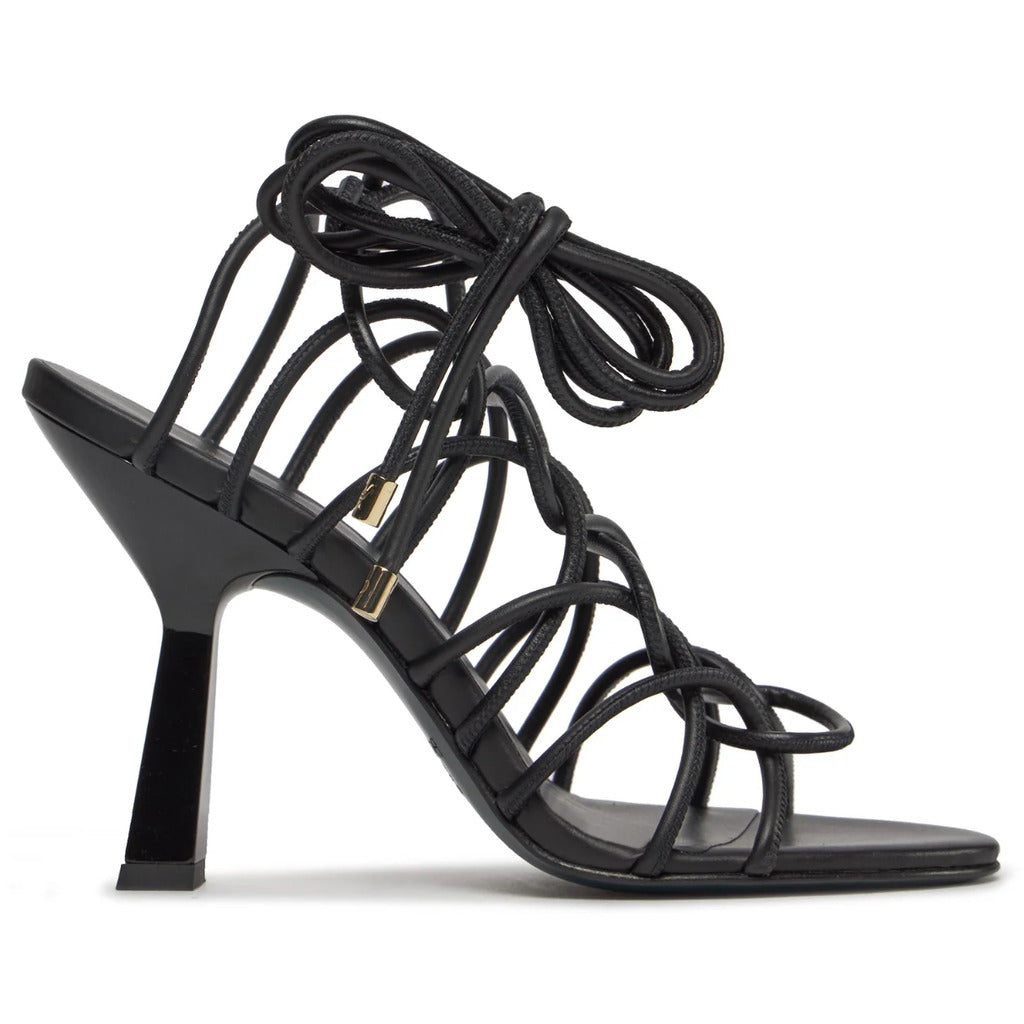 Patrizia Pepe Calfskin Sandali Pelle Intrecciata Black