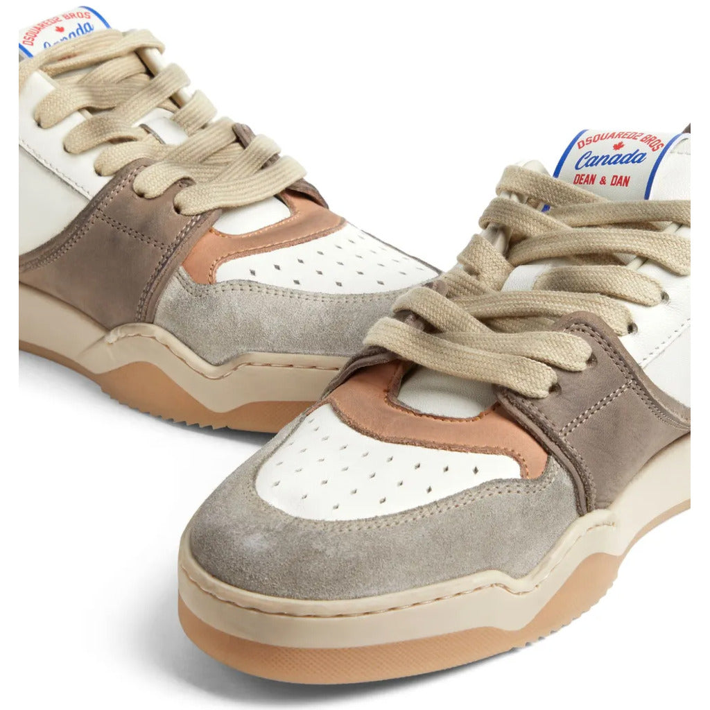 Dsquared2 Suede Spiker Sneaker Beige — view 4