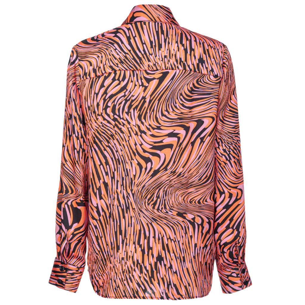 Pinko Satin Shirt Callisto Multicolor — view 2