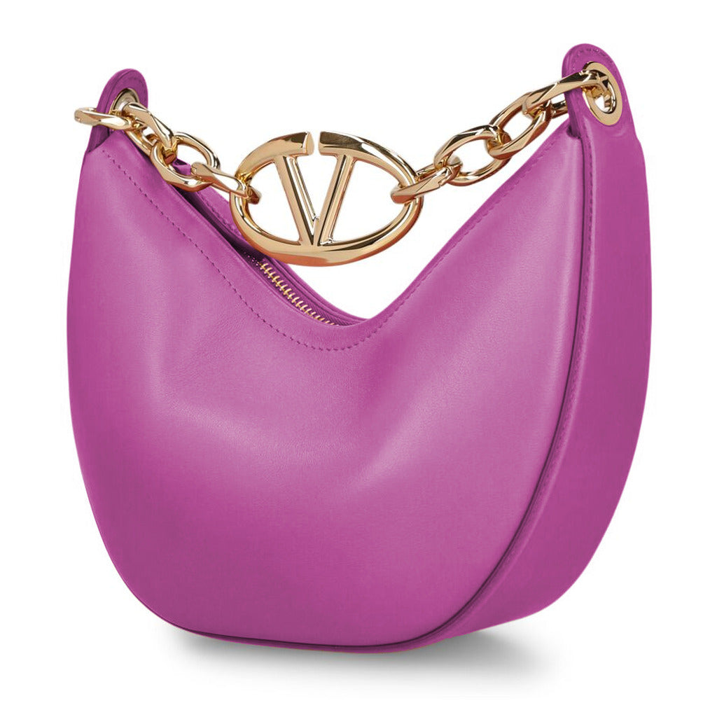 Valentino Garavani Leather Crossbody Bag Violet Purple — view 2