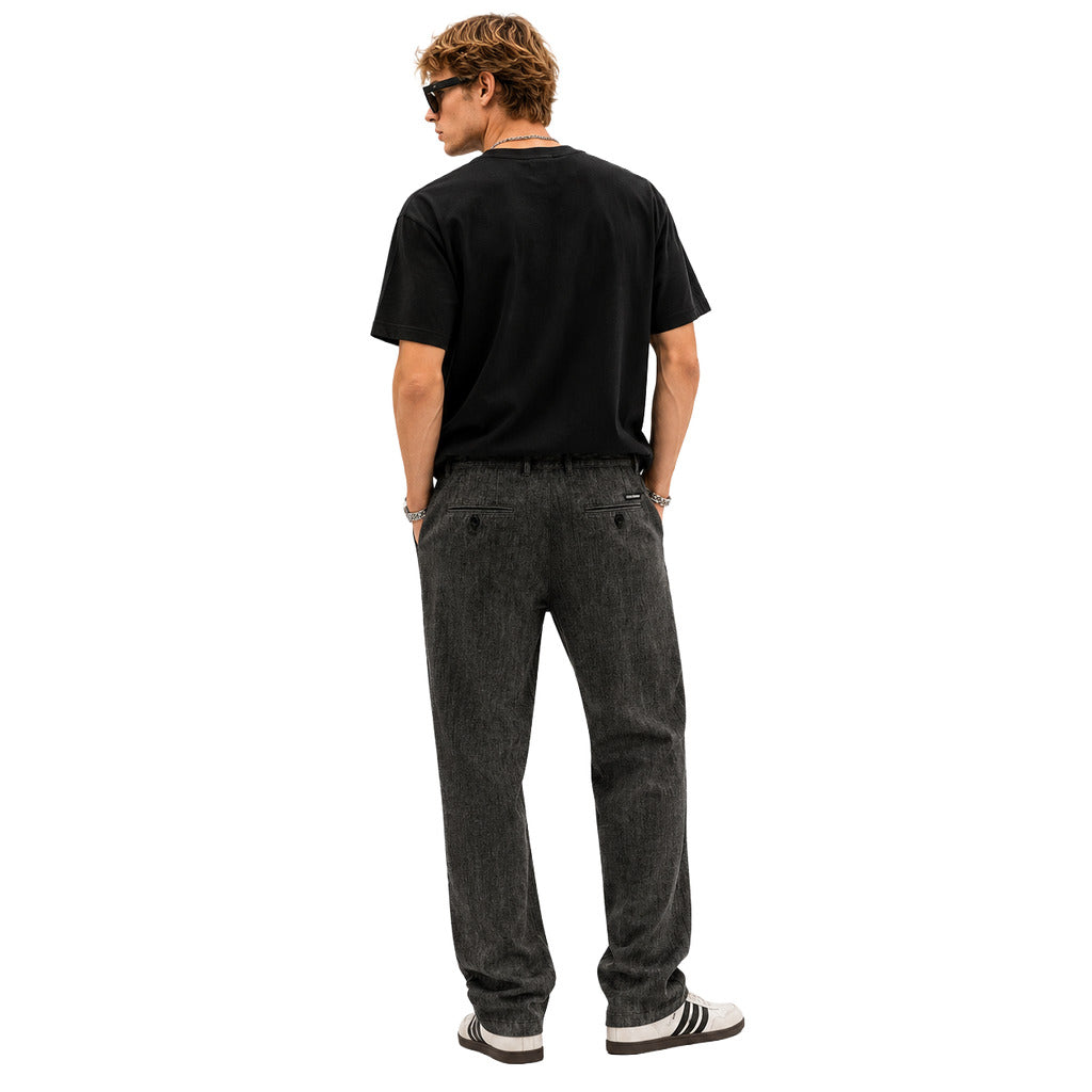 Dolce & Gabbana Cotton Pantalone In Denim Nero Black — view 2