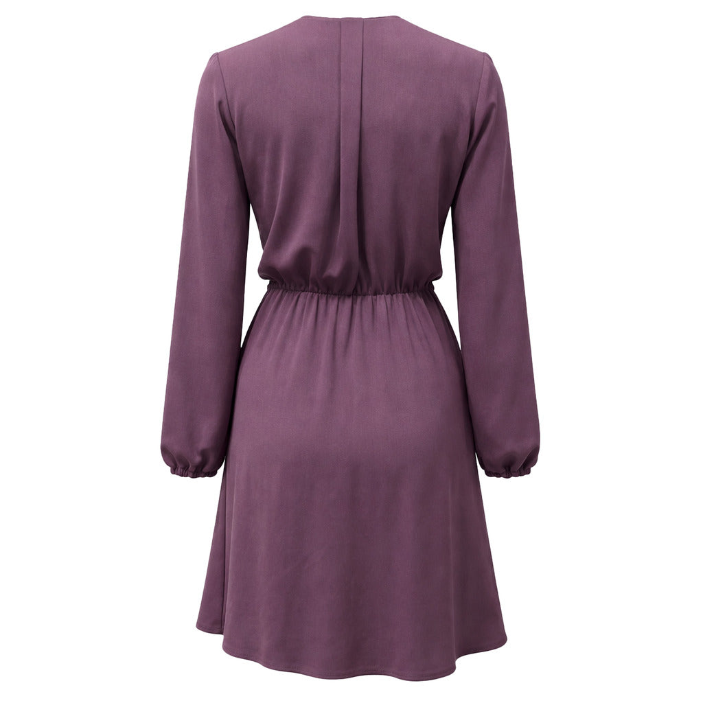 Patrizia Pepe Dress Drappeggio Purple — view 2