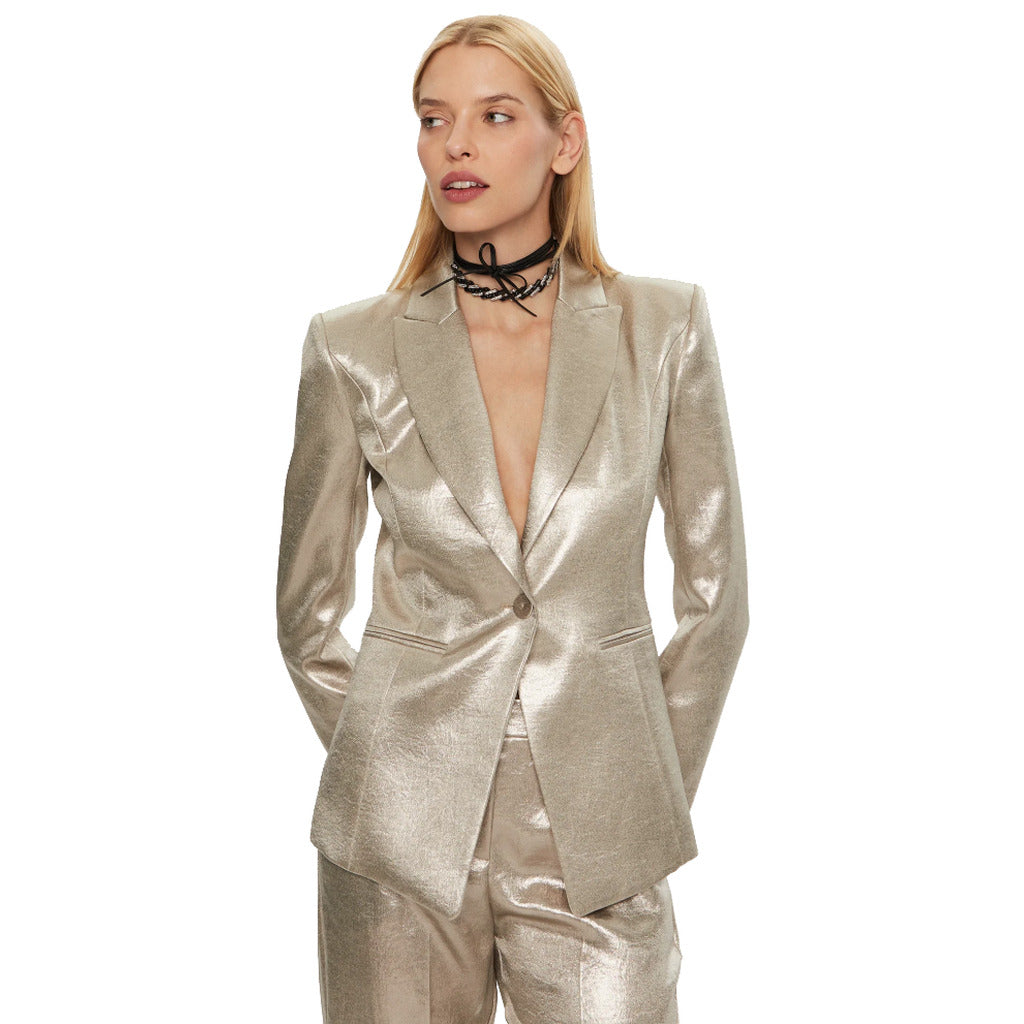 Patrizia Pepe Jacket Metal Gold — view 2